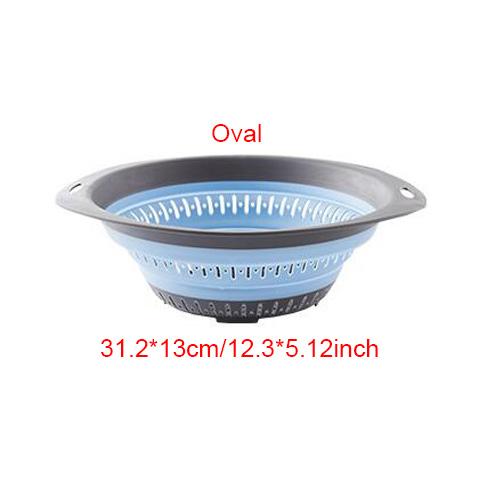 

Складная силиконовая корзина для хранения на кухне, многофункциональная сушилка для фруктов и овощей, складной кухонный органайзер для сушки