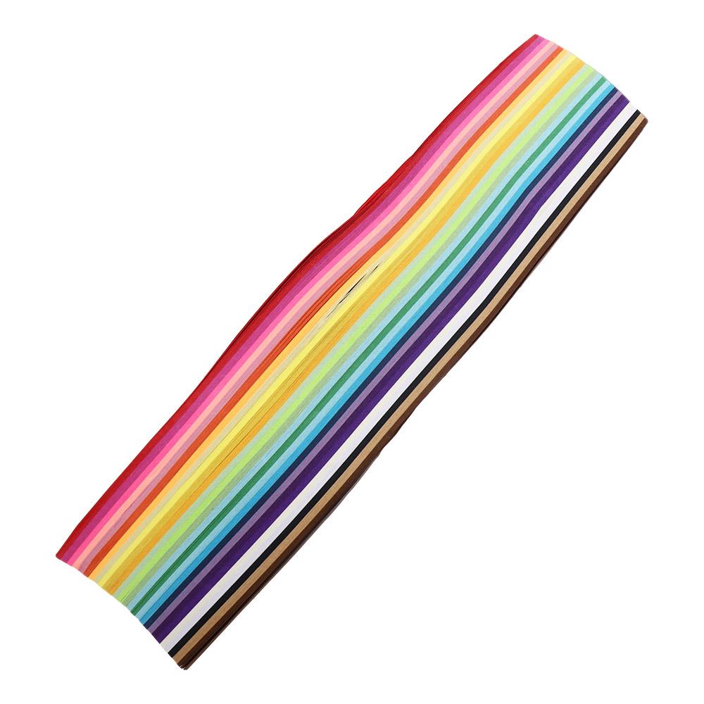 540 Blatt Origami-Sterne-Papierstreifen, 27 Farben, Faltpapier, bunt, doppelseitig, Glücksstern-Origami, DIY-Handkunst, Heimdekoration