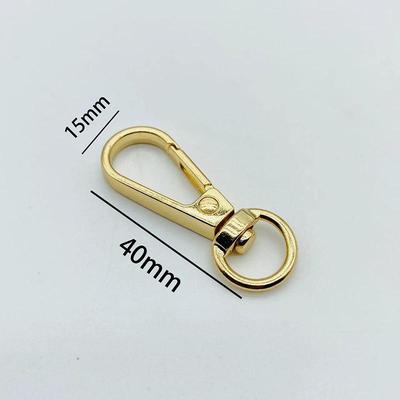 Zinklegierung Runde Schwanzhaken Handtaschen- & Hundeschnalle Schlüsselanhänger Metallhaken Zubehör.