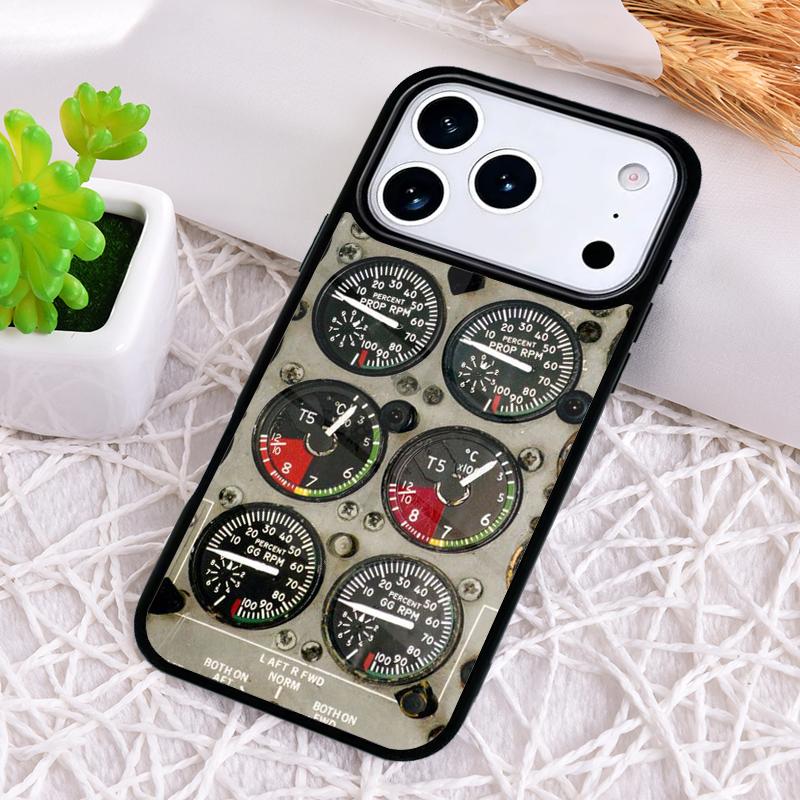Airplane Pilot Epaulette Phone Case for iPhone 17 Air 16 15 11 12 14 13 Pro Max Shockproof Cover