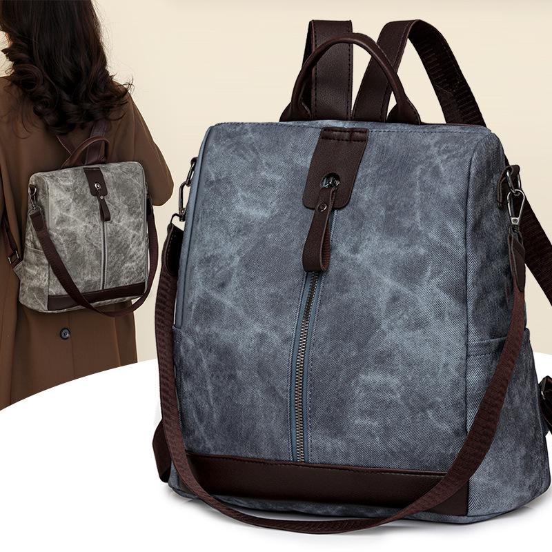 Women's Retro Soft Leather Backpack - Large Capacity, Multi-purpose & Stylish for Travel