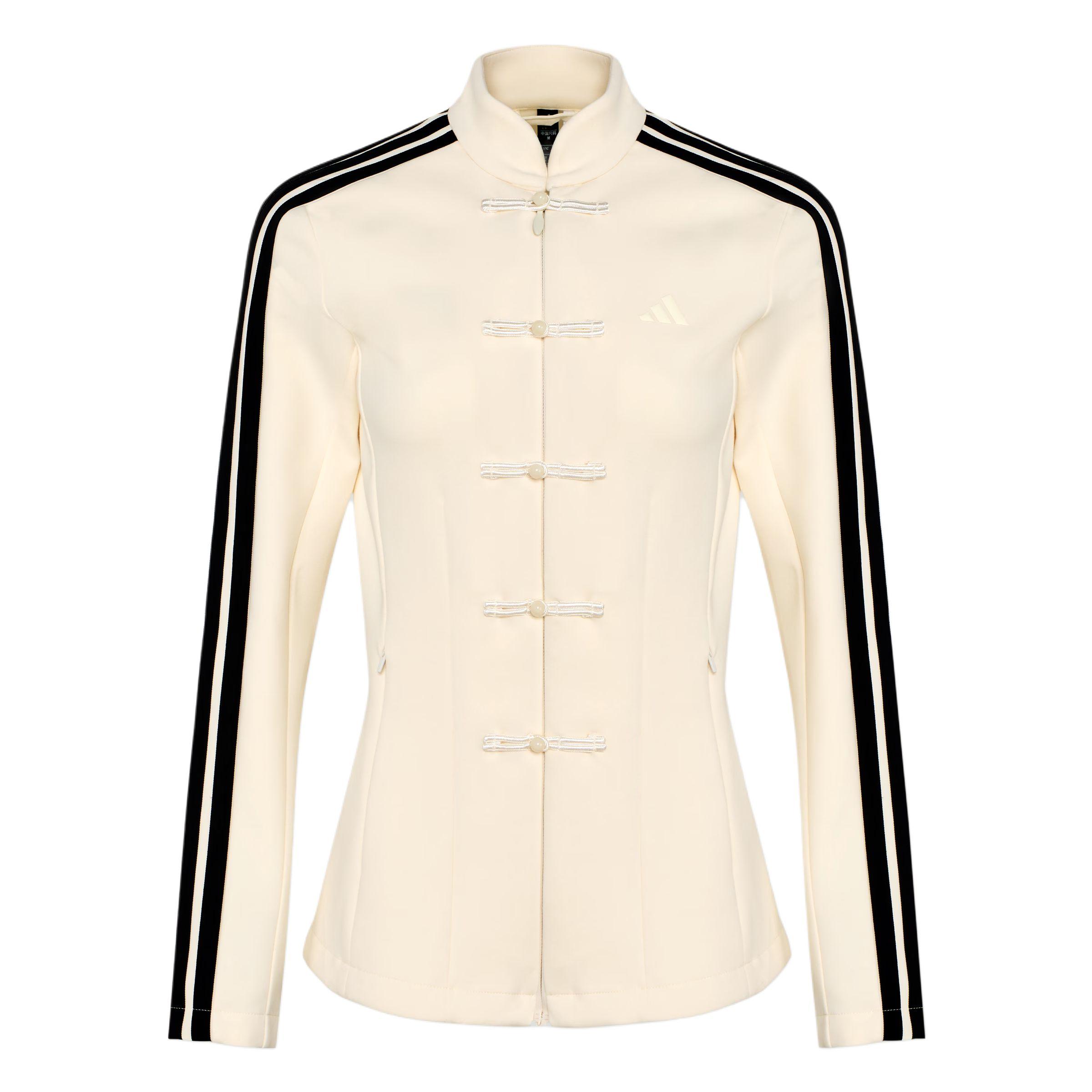 

Adidas FW25 Samuel Gui Yang Створений у співавторстві Спейсер Новий китайський стиль Спортивний дозвілля У смужку З довгим рукавом Жіноча куртка HY2129 L