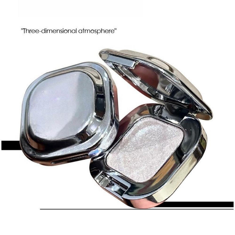 1PC Square Broken Diamond Single Makeup High-gloss Powder Pearlescent Flash Eyeshadow Polarized Light Brightening Makeup
