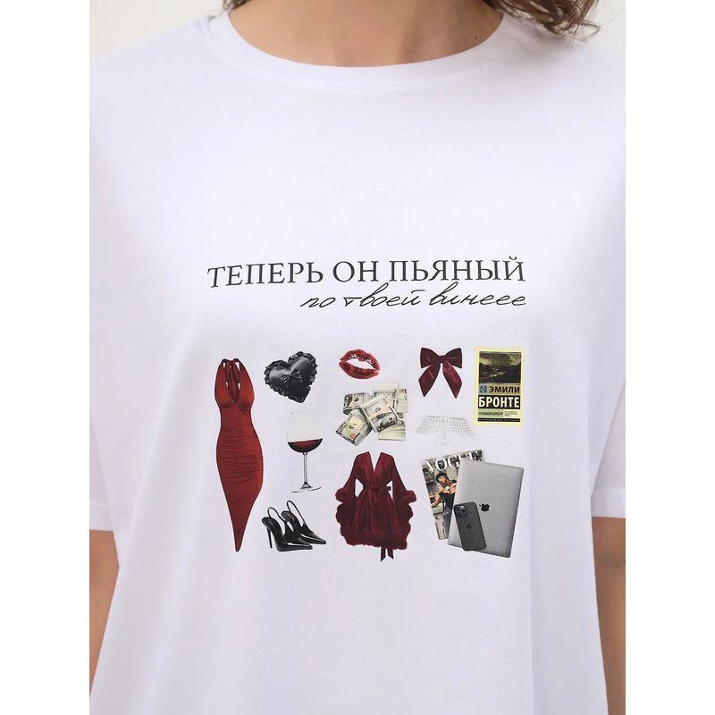 Western Style New Fashion Casual Loose Print Short sleeve T-shirt Top Printed Cotton T-shirt