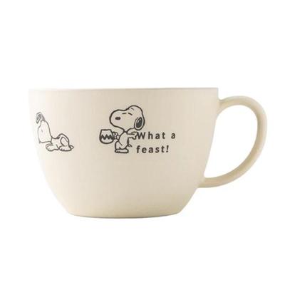 PEANUTS Snoopy Soup Cup ( What a Feast ! ) Snoopy Japan NEW