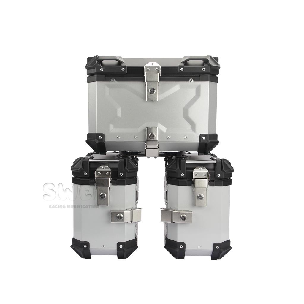 Universal Motorcycle Aluminum Side Boxes – Waterproof, Anti-Collision, Quick Release (18L/28L/35L)