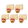 5PCS Elbow Brass Pipe Fitting Solid Brass 1 2in NPT Male To Female 90 Degrees  Pipe Elbow Fitting with Leak Proof