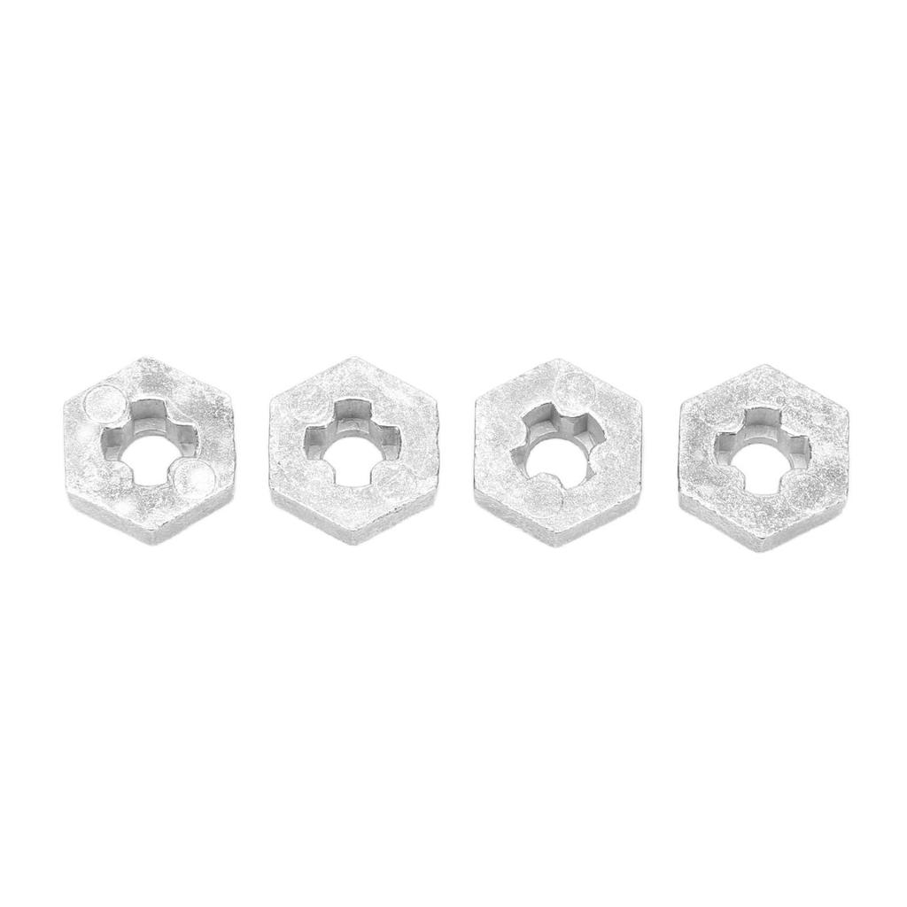 4PCS 116 RC Hex Coupler Zinc Alloy Silver RC Wheel Hex Hub Adapter for SCY 16101 16102 16103 16201