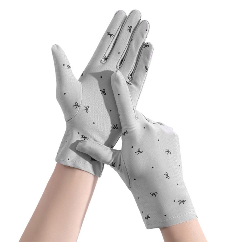 Women Driving Riding Mitten Sunscreen Gloves Female Summer Breathable Elastic for Sun for Protection Glove Fro Lady Girl