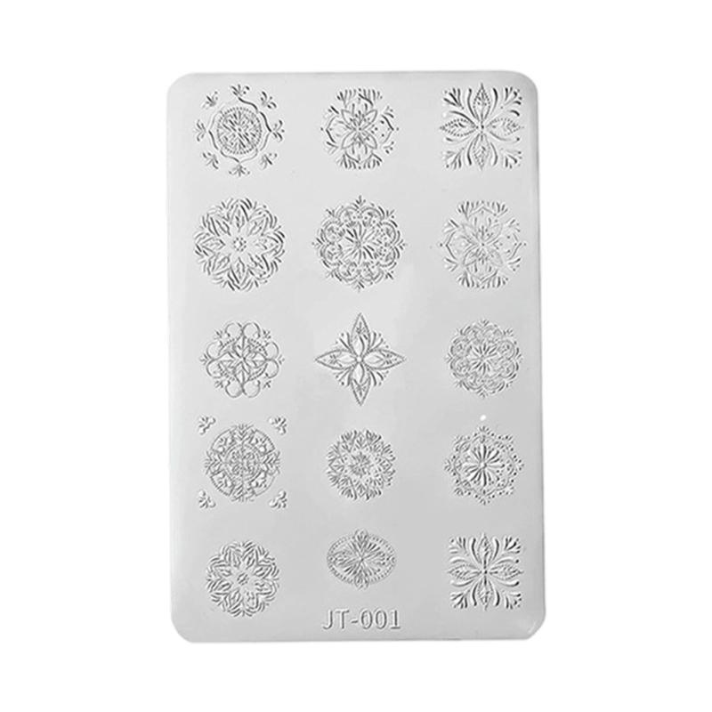 

Floral 3D Embossed Silicone Nail Art Mold For Creating Beautiful And Professional Manicure Designs Nail Stamp
