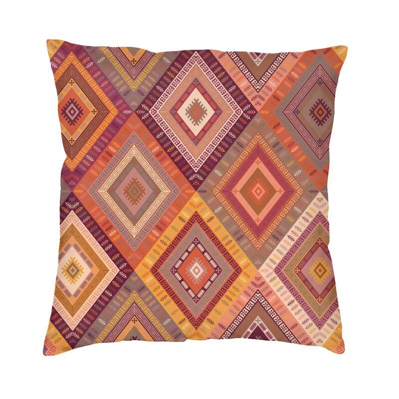 Aksaray Antique Turkish Kilim Square Pillow Cover Decoration Boho Bohemian Ethnic Persian Tribal Cushion Cover Throw Pillow