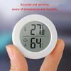 Round Temperature Humidity Meter Gauges Monitors Large LCD Display for Office