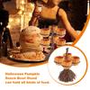 Snack Bowl Stand Halloween Pumpkin Halloween Pumpkin Shaped Shaped Bowl Candies Cookies Biscuits Basket Dessert Display Towel