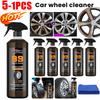 Automobile Wheel Cleaner 120ml Powerful Brake Cleaner Spray Car Wash Wheel Cleaning Spray for Cleaning Wheels and Tires