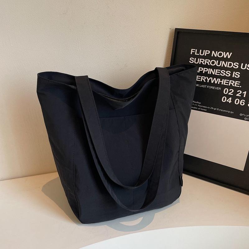 Japanese Aesthetic Foreign Style Personality Casual Shoulder Bag Female Student Class Handbag Niche Commuter Tote Bag