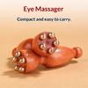 Beauty Professional Brass Rosewood Facial Handheld Gua Sha Tool Eye Relaxation Acupoint Massage