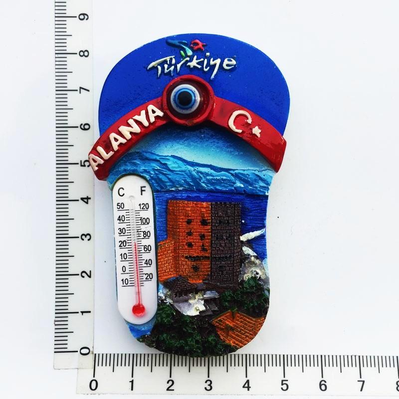 Turkey Fridge Magnet Souvenir Kemer Alanya Antalya Resin Magnets for The Refrigerator Magnetic Stickers Gifts Home Decoration