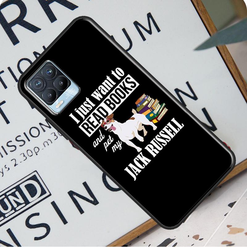 Etui z tyłu Jack Russell Terrier Dog do Realme 8i 8 Pro GT Neo 2 Master C15 C21 Coque do OnePlus 8T 9R Nord2 9 Pro