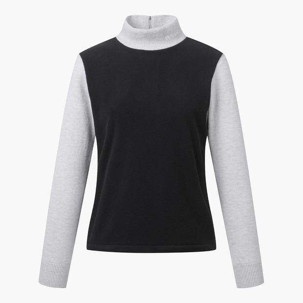 DESCENTE GOLF Women'S Fur Hybrid High-Neck Knit