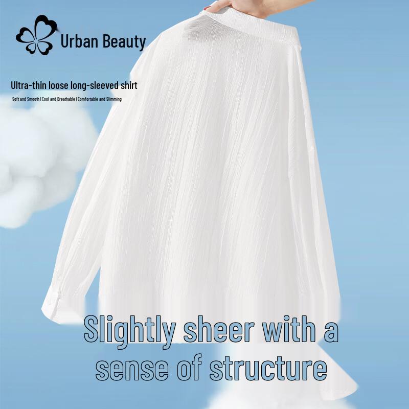

Urban Lady Lightweight Sheer Long Sleeve Shirt M