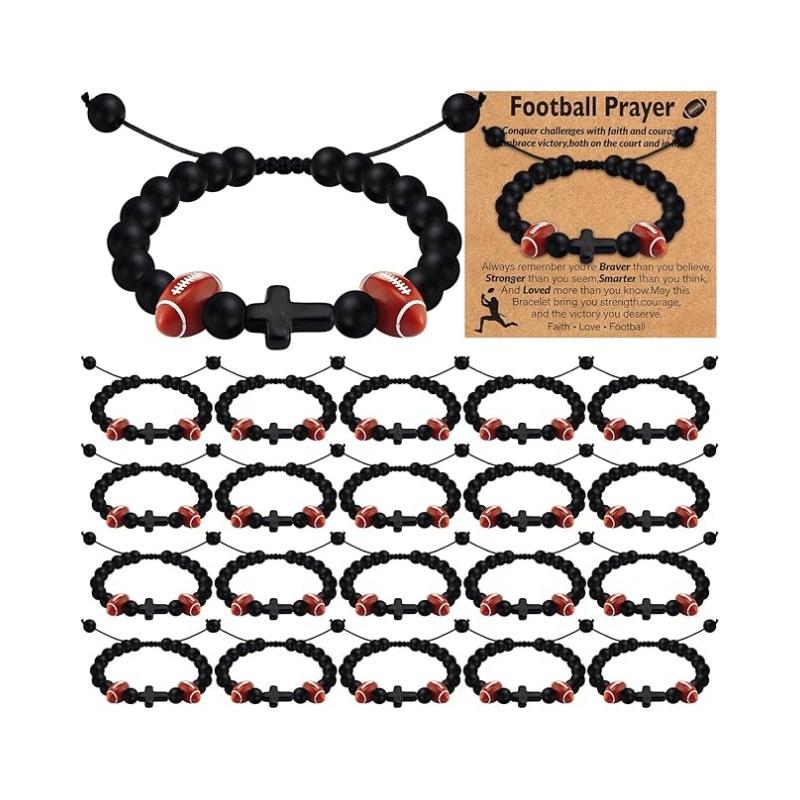 JYL TS Bracelet Adjustable  Cross Sports Charm Ignites Passion & Perseverance