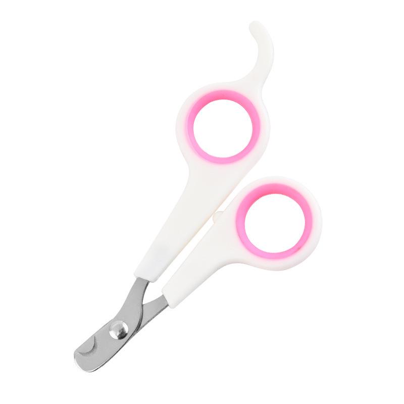 

Pet Nail Clippers - Cat & Small Animal Grooming Scissors, Portable Household Trimmer OPP Package розовый/белый