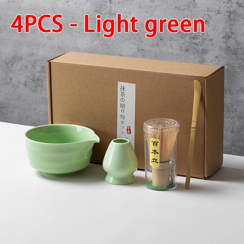 4/5/6PCS Matcha Set Bamboo Matcha Whisk Ceramic Bowl Matcha Ceramic Set Home Tea-making Tools Accessories Birthday Gifts CJTZ004