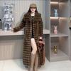 Womens Long Faux Mink Fur Coat 2026 Fall Winter Warm Fashion Street Outerwear