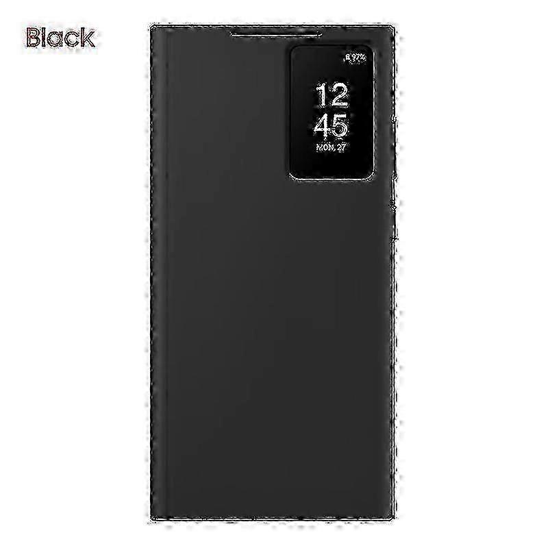 Original Samsung Smart View Wallet Flip Case For Samsung Galaxy S23 Ultra SM-S918B S-View Phone Case Coverblack SZRH A-S 25-26