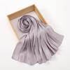 Premium Shimmer Silk Satin Hijab Scarf Women Luxury Solid Color Plain Hijab Shiny Shawl Silk Feeling Stain Wraps Shiny Stoles