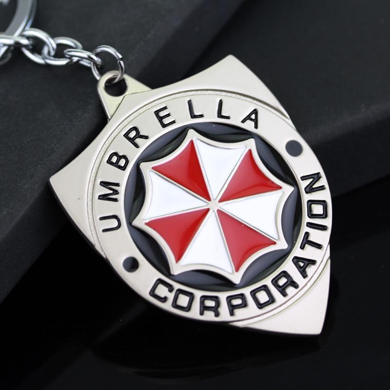 

Resident Evil Umbrella Logo Alloy Keychain серебряный