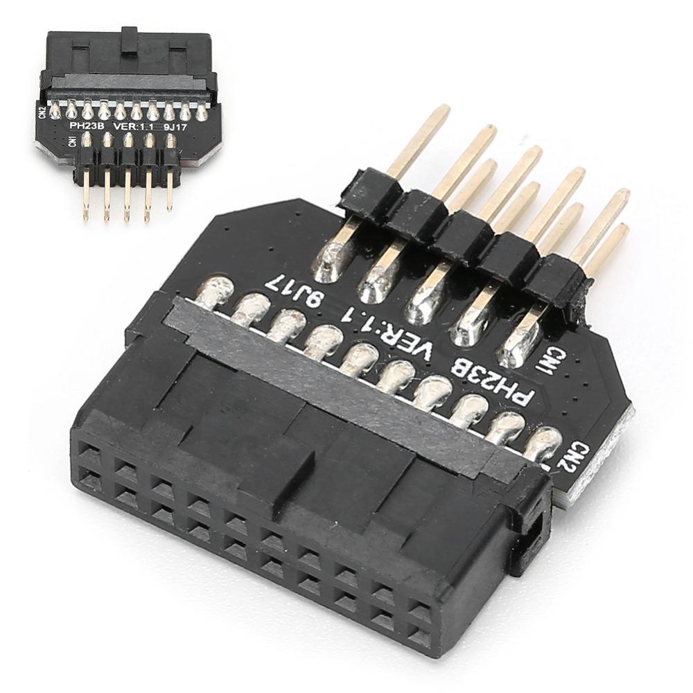Plug and Play Front Panel Plug Connector Plastic Shell Motherboard Adapter PC Assembly