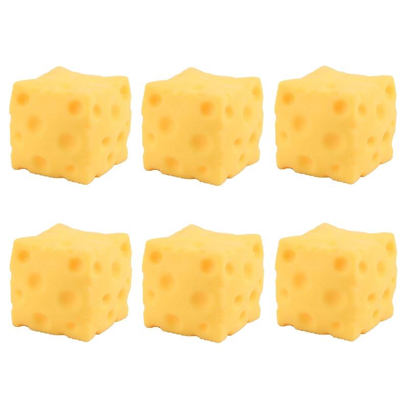 6Cm Hot Needoh Squishy Square Cheese Squeeze Toys Slow Rebound Stress Relief Sensory Toy Soft Butter Cheese Party Toy