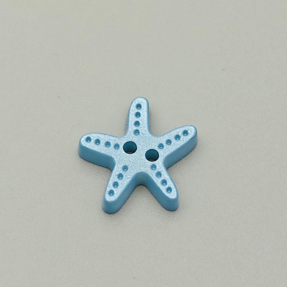 40pcs Cute Starfish Buttons Colorful DIY Buttons Imitation Shell Buttons Clothes Accessories