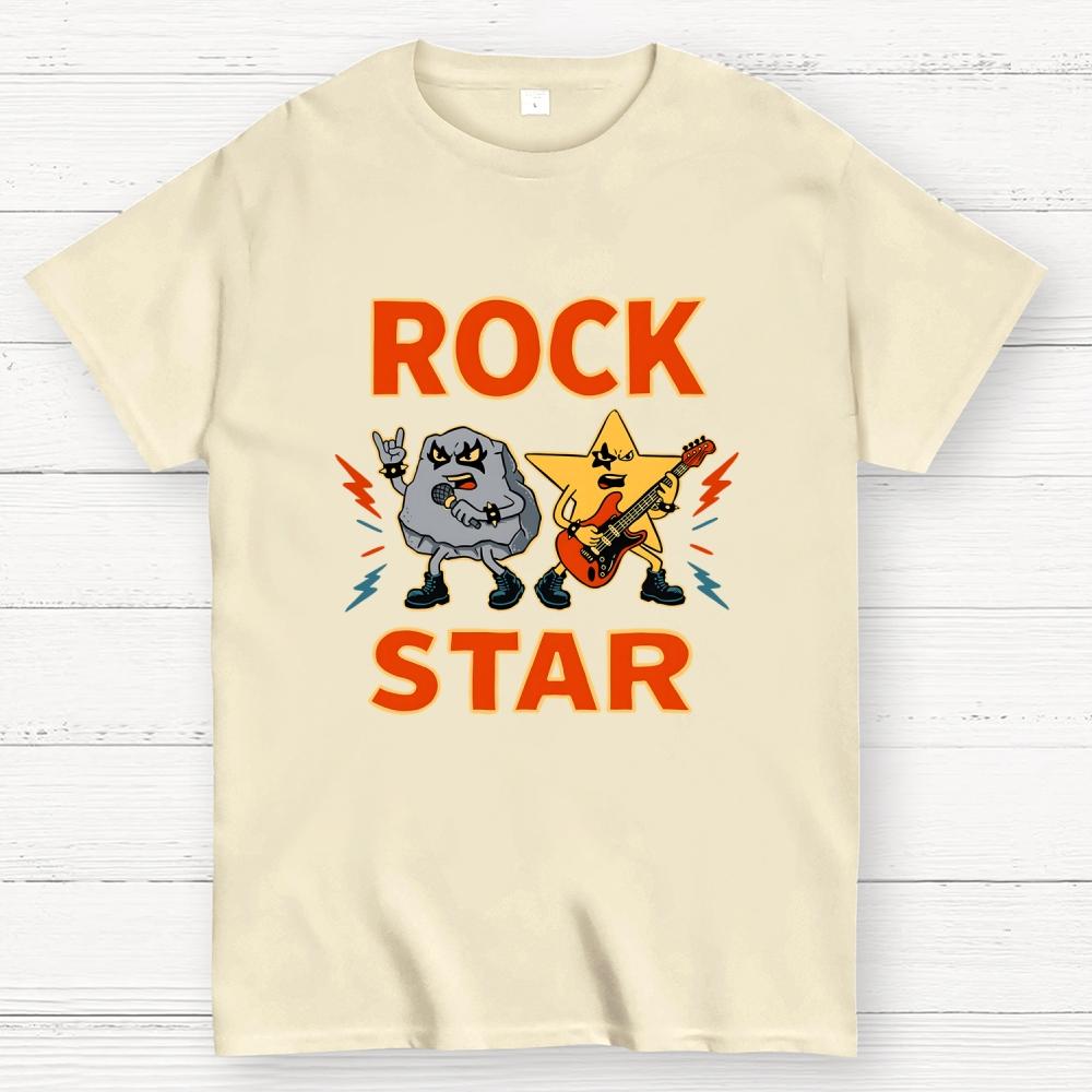 Rock Star Cotton Casual Cool Loose T-Shirt