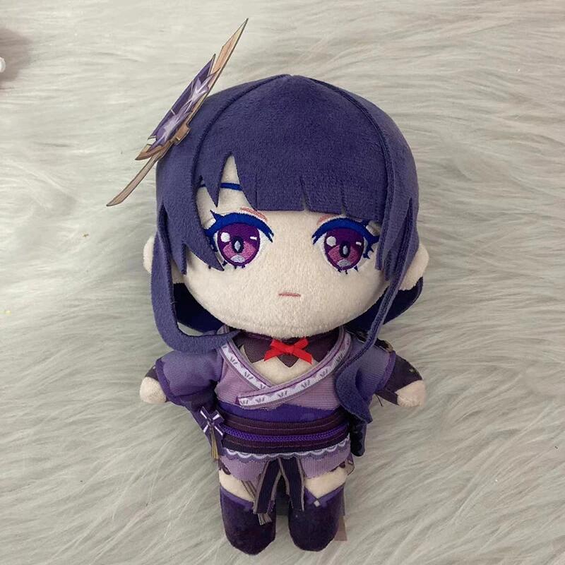 

Game Genshin Impact Raiden Shogun Doll Plush Pillows 20cm Anime Cartoon Props XMAS Birthday Gift Accessories 20cm