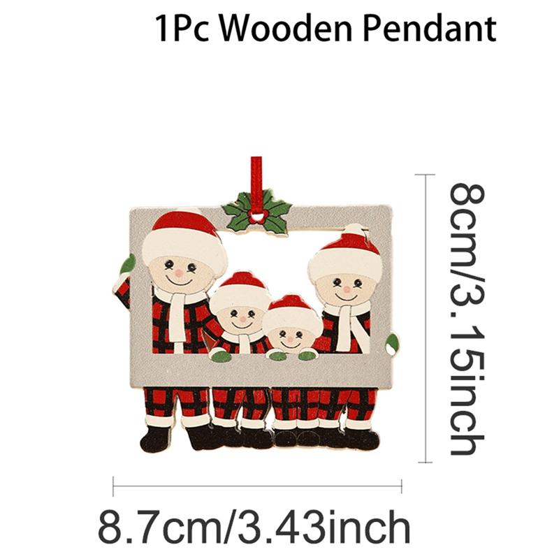 DIY Christmas Family Pendant Merry Christmas Decorations for Home Navidad 2026 Christmas Tree Hanging Ornament New Year 2026