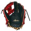 Rawlings HYPER TECH COLOR SYNC Zachte Honkbalhandschoen voor Werpers Infielders, GR6HTCN62, Marineblauw/Scharlakenrood, 11,25 inch, Rechtshandig