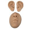 Silicone Ear Model Novice Simulated 3D Nose and Mouth Model Display Prop Teaching Tool for Piercing
