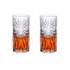 320ml 2pcs Set Transparent Drinkware Party Luxury Beer Cup Foreign Wine Glass Crystal Carved Cocktail Glass Juice Tea Milk Mugs
