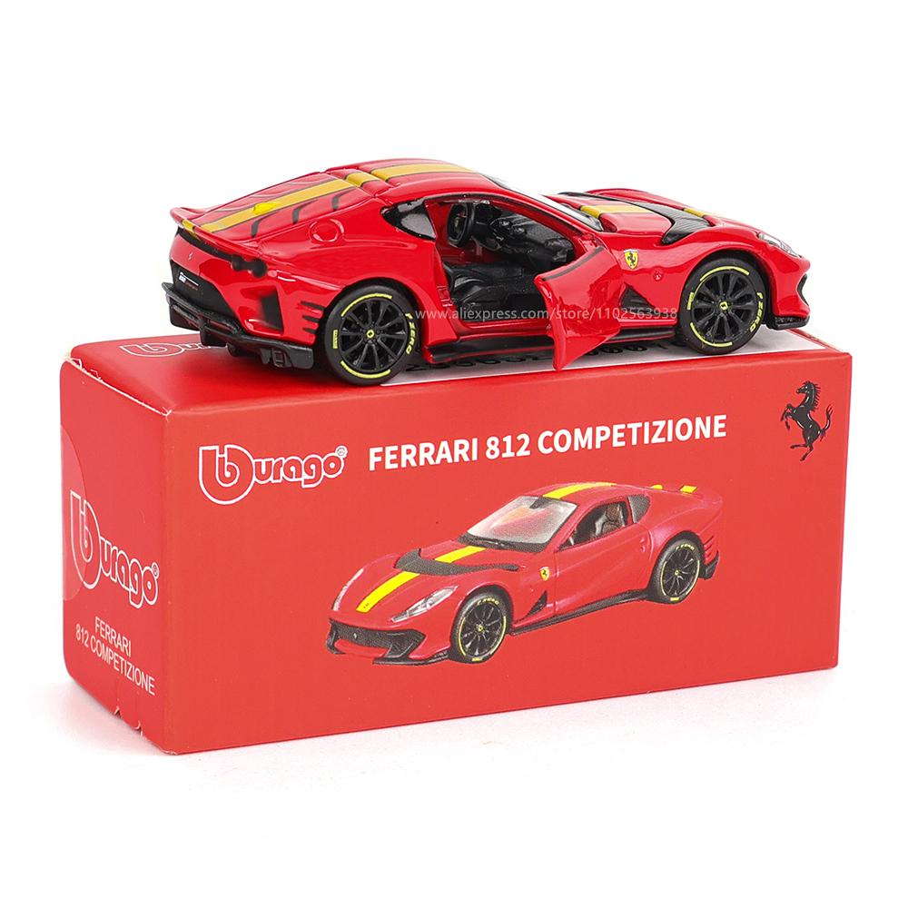 Bburago 1:64 véritables modèles de voiture Ferrari SP1 812 COMPETIZIONE ENZO F40 F12TDF SF90 série jouets cadeau de Noël pour garçon enfants