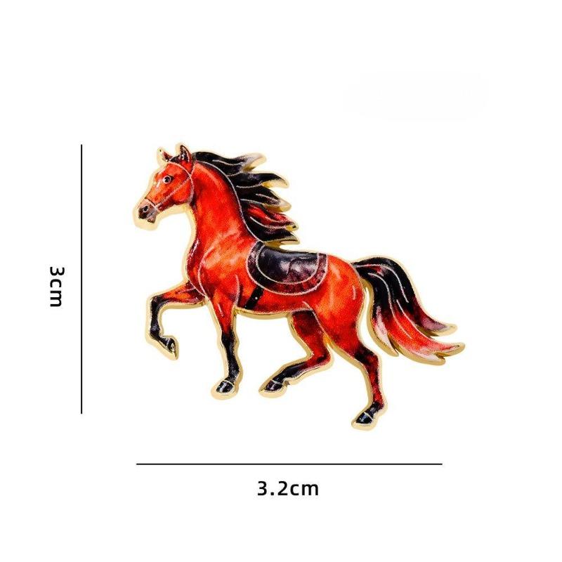 Mielos gyvūnų zodiako žirgų sagės Mažos dovanėlės Aksesuarai Drabužiai ir aksesuarai Žirgo metams Sages ir dovanos