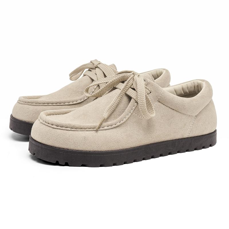 

Fashion Luxury Brand Men Vulcanize Footwear Breathable Mesh Fabric Sports Shoes 2025 New Men Casual Shoes Lace-Up Men s Handmade Flats 39 бежевый