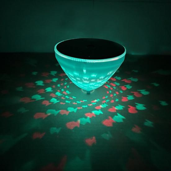 Solar Floating Pool Lights, Waterproof Automatic Switch Floating Lighting, with Smart Sensor Control Color-Changing Projection Pool Light