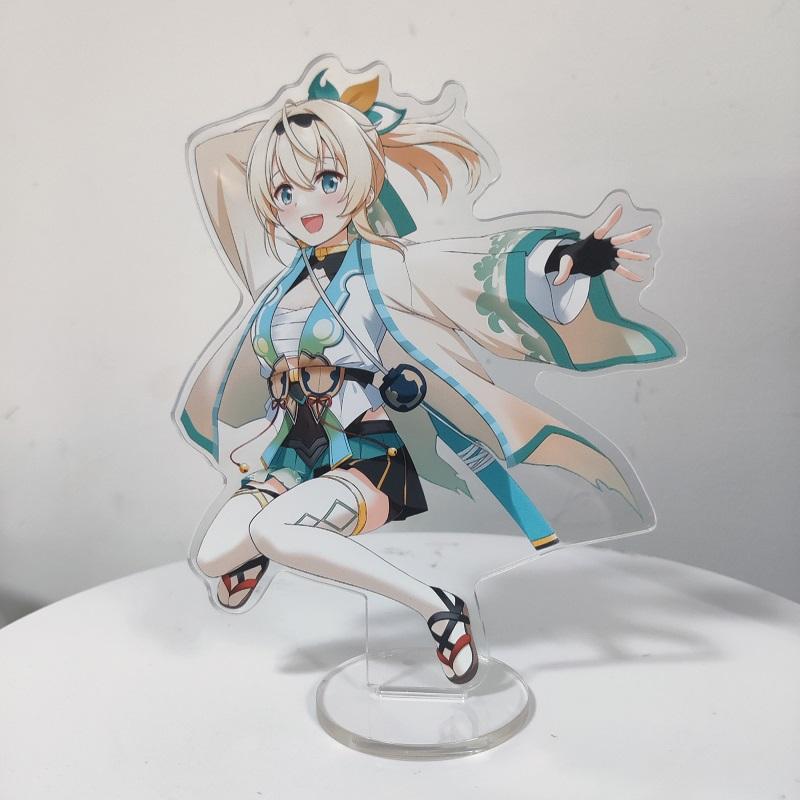 15cm Hololi Virtual Hostess New Cartoon Characters Acrylic Cosplay Stand Model Creative Office Decorations Cute Permanent Recording Fans