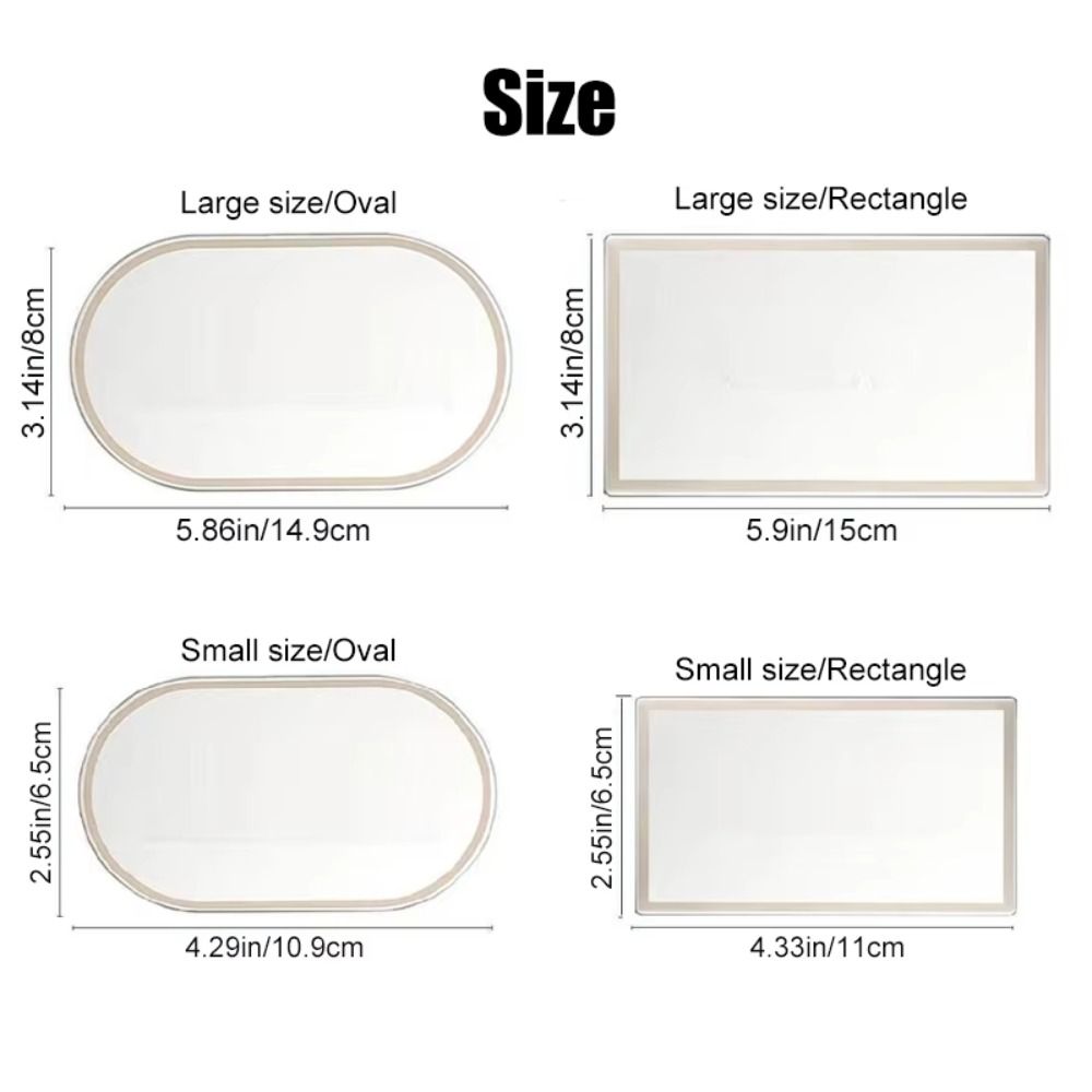 Portable Car Makeup Mirror Self-adhesive Auto Vanity Mirror Car Sun Visor Mirror  Auto Accessories