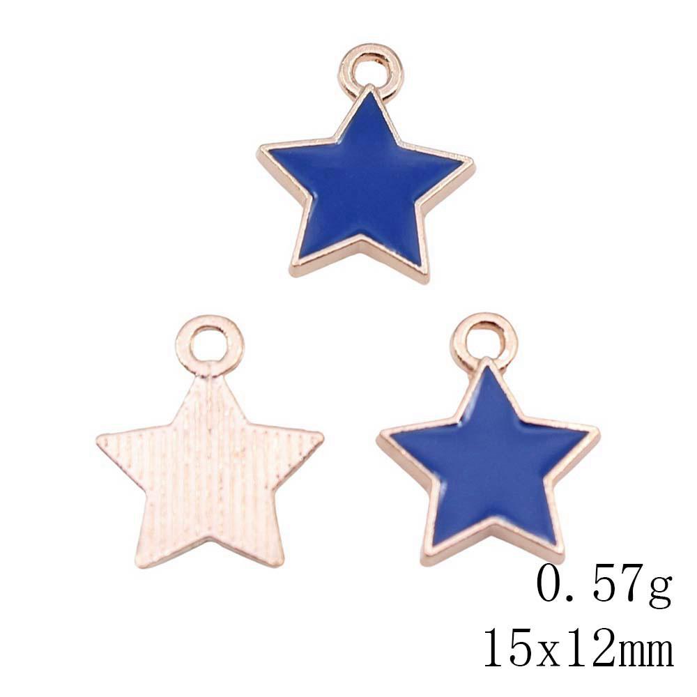 Mother's Day Charms For Nails Pentagram Moon Enamel Charms Pendant Art Supplies Pendant Accessories
