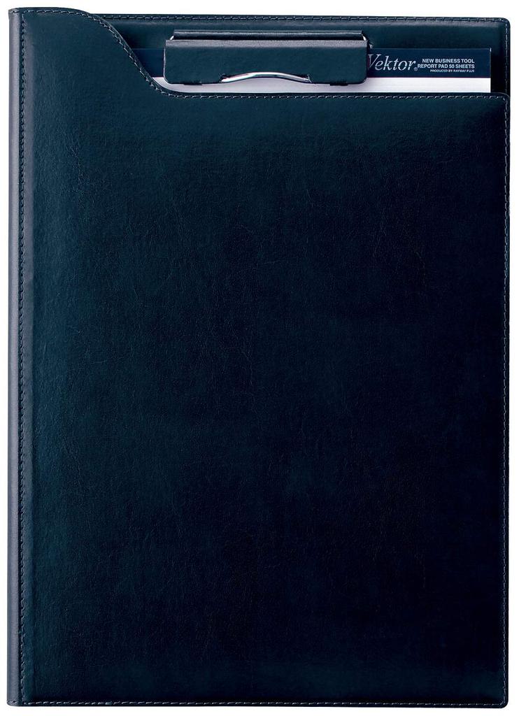 Raymay Fujii Clip File ZeitVektor A4 Leather Navy ZVF654K