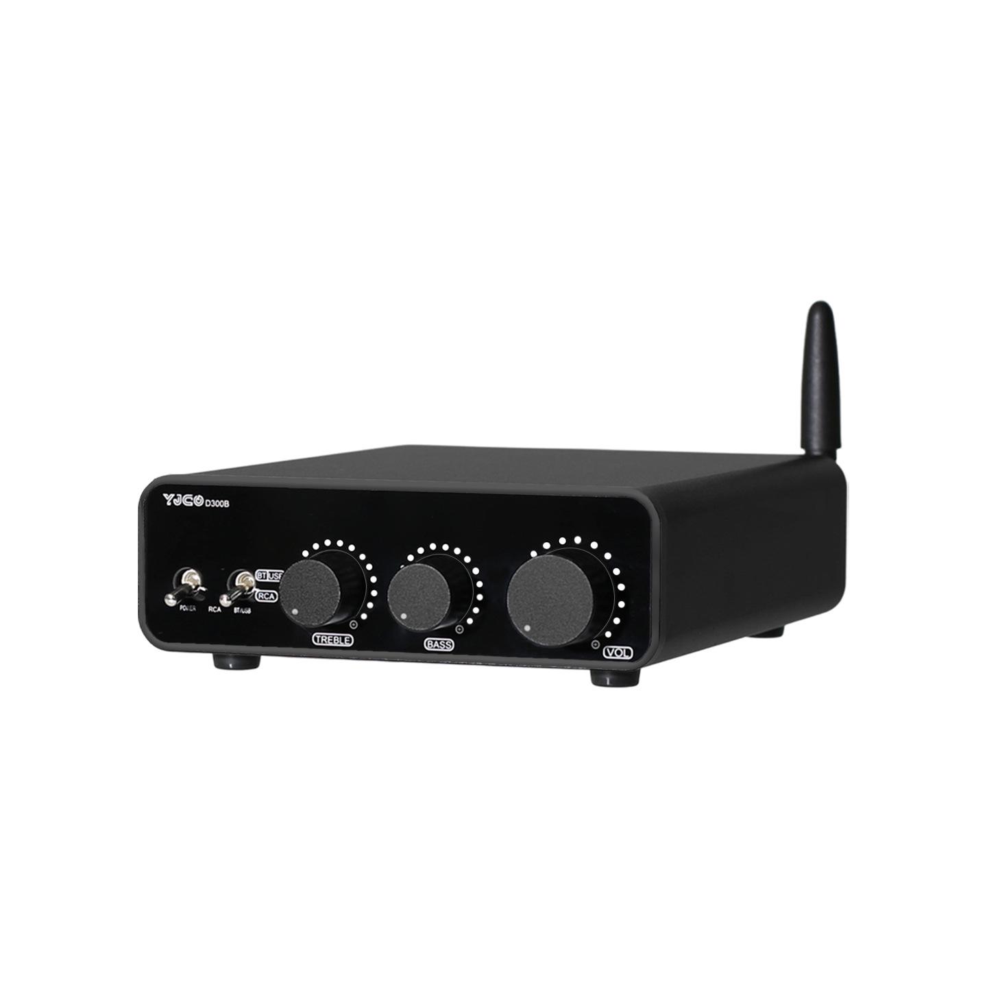 

D300B Високопотужний двоканальний цифровий підсилювач HIFI TPA3255 з Bluetooth 5.4 LDAC, регулювання високих/низьких частот D300B Amplifier Without Power Supply чорний