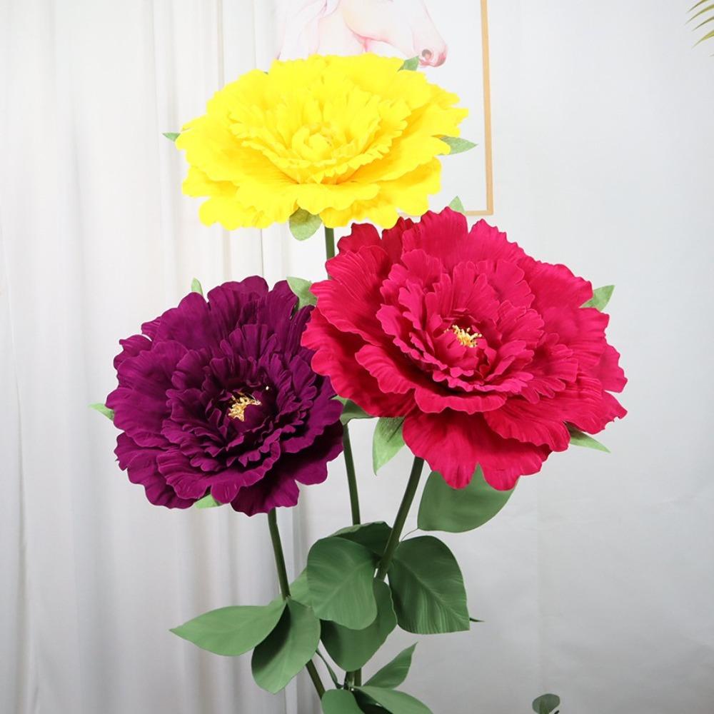 NEW Silk Artificial Peony 30/50cm Artificial Flowers Large Flower Background Fake Flowers Giant Flower Head Party Supply